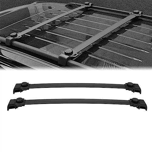 Autodachträger Dachträger-Querstangen für Jeep für Renegade 2014–2018 2019 2020 2021 2022 Aluminium-Autodach für Kanu, Kajak Gepäckträger Rack-Halterung, 68 kg Last Dachträger Bar