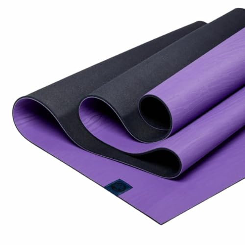 Manduka eKOlite Yogamatte, 4 mm dick, leicht, leistungsstark, Unterstützung und Stabilität bei Yoga, Pilates, Fitnessstudio, Fitness, 180 cm, Passion Berry