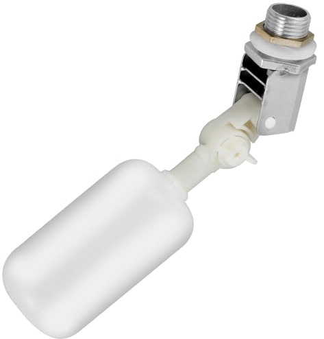 Water Trough Float Valve with Adjustable Arm, 1/2inch Automatic Fill Small Water Float Ball Valve Feed Humidifier Water Tank Float Valve for Fish Aquarium, Cattle Sheep Waterer Trough