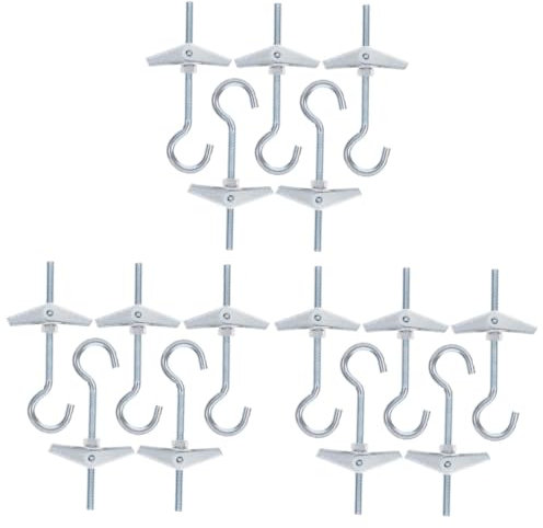 WasiQghs Selbstschneidende Schrauben, 20 Sets Orchid Clip Screw Carbon Hohlwandantriebsanker Hohlwandanker Trockenbauanker Flügelmutter (Size : 11X3X0.5CMx3pcs)