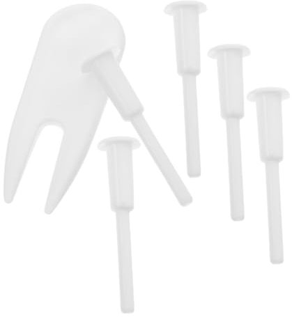 Kisangel Yoga Ball Air Stopper Plug Pin Kit 6pcs Set Fitness Exercise Ball Replacement Inflatable Adapter Plugs Puller Storage and Gym Use