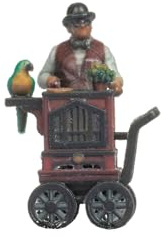 NOCH H0 Figur Drehorgelspieler – Figur für Modellbau Landschaften, 1:87 H0 Skala