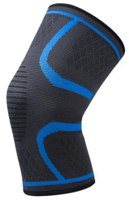 RUVOO Rodilleras Voleibol Rodilleras Gym Un Par De Rodilleras De Compresión For Hombres Y Mujeres, Rodilleras Elásticas Rodilleras Balonmano(Blue,S)