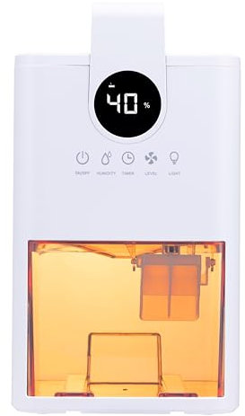 TCP Mini Dehumidifier for Home – Compact & Portable, 1L Water Tank, 24Hr Timer, Water Full Alarm, Digital Display, LED Lights, Removes Damp, Mould & Condensation