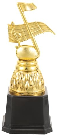EXAOMBLE Plastiktrophäe Musiknoten Kleiner Trophäe Kleine Pokal Auszeichnung Leicht Für Kinder Party Spielpreis