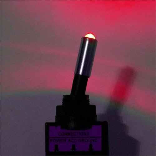 1 STÜCKE ASW-15D 12 V 20A Auto Auto LED-Licht Kippschalter Wippschalter 3Pin SPST ON/OFF Verkäufe for Fahrzeuge(Red)
