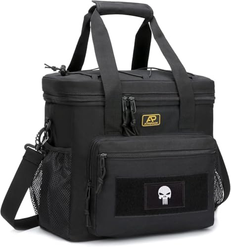 Bunnychic Fiambrera para Hombre, Bolsa Táctica 22L Almuerzo para El Trabajo | Bolsa Térmica Táctica Para Almuerzo, Correa Ajustable Desmontable, Bolsa Comida Suave Con Forro Aislante Antifugas Para Pesca