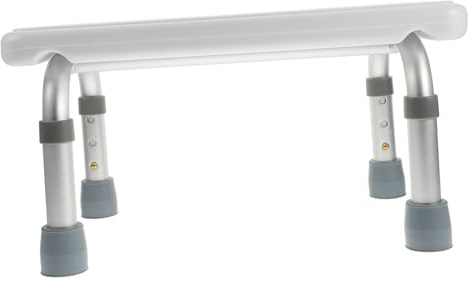 VICASKY Alu-hocker Verstellbarer Hocker Für Badezimmer Stabiler Badesitz Mit Rutschfester Oberfläche Höhenverstellbarer Duschstuhl Für Bad Und Dusche