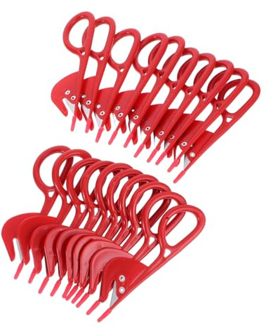 UTHCLO Set de Couteaux Acier Inoxydable pour Découpe et Ouverture des Intestins de Volaille Outil Pratique et Abs pour Cuisine Usage Manuel Couleurs Assorties Aléatoires