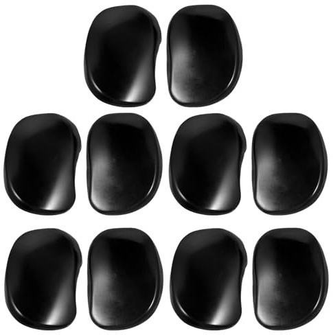 ULTECHNOVO Hair Dyeing Earmuffs Plastic Ear Protectors 10pcs Black Soft Plastic Hair Coloring Ear Covers for Salon and Home Dyeing Treatment