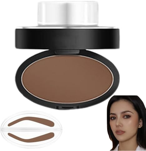 Kit stencil per sopracciglia da donna Timbro per sopracciglia a lunga durata con forma dritta, arcuata e arrotondata Kit timbro facile e veloce con polvere fine per tutti i livelli di abilità..
