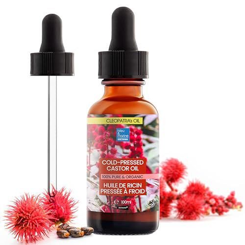 Olio di Ricino Organico, 100% Naturale | Per Capelli, Sopracciglia, Ciglia | Riduce Occhiaie | Idrata Pelle e Labbra | Rinforzante Unghie, Castor Oil, 100 ml