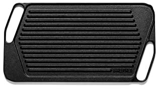 Barebones Cast Iron Griddle - Grillplatte aus Gusseisen - Wendeplatte mit Flacher Grilloberfläche, Gusseisenplatte, Vorgebrannt