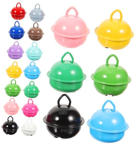 STOBOK 150 STK Farbe Glocke selber Machen Girlande Jingle Bells rustikale Jingle Bells Handschmuck Ornament DIY Glocken Armband Jingle Bells Eisen Dekorationen Sprühfarbe Anhänger Zubehör