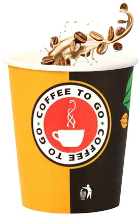 Inoverse Pappmugg 180 ml, 500 stycken, kaffemuggar to Go, för tekaffe