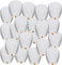 Sky Lot de 20 lanternes chinoises à libérer en mémoire - Couleur blanche - Pour anniversaire, mariage, funérailles, Noël - Pour faire des vœux (blanc)