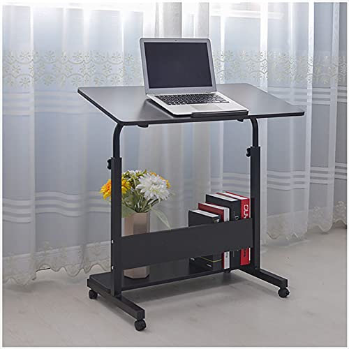 Überbetttische, rollender Laptop-Tisch, Schoßschreibtisch, für Laptop-Rollwagen, neigbarer Überbett-Nachttisch mit Rollen, Verstellbarer Laptop-Ständer, Beistelltisch (Farbe: Stil 3)
