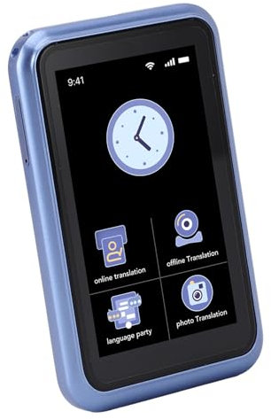 Sprachübersetzergerät, 4G Tragbares Ai Voice Zwei-Wege-Echtzeit-Online-Übersetzer für 138 Sprachen mit 3-Zoll-Touchscreen, für Reisen, Einkaufen, Geselligkeit