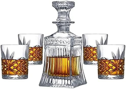Rödvinkaraff, kristallkaraff för vin, Karaff Karaff Vinkaraff Kristall Karaff Set Bestående av 500ml Fashioned