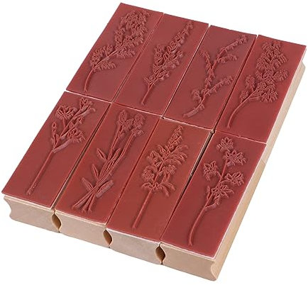 KONTONTY 8stücke Vintage Holz Diy Briefmarken Scrapbook-siegel Satz Für Tagebuch Decor Dichtungen