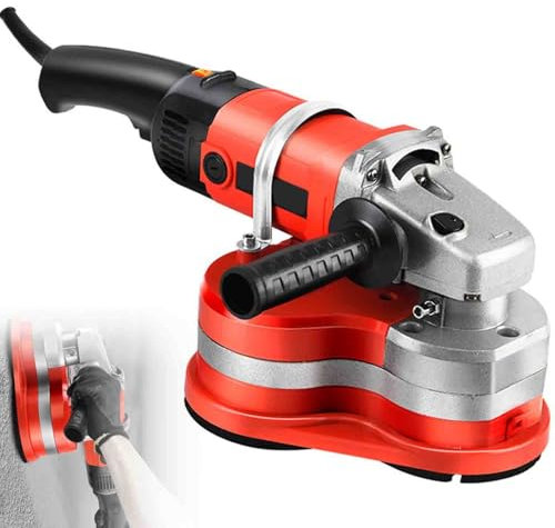 HNBYLMM Kit de Amoladora Angular para hormigón, Amoladora de Pared portátil, lijadora pulidora con 6 velocidades, Lijado sin Costuras de 90° para Suelos, Paredes, mármol y Rocas