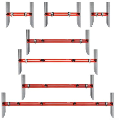 Honseadek Stair Measuring Tool With Perfect Angle Adjustment, Stair Tread Measuring Tool Template and Shelf Layout, For Detailed Stair Tread Projects