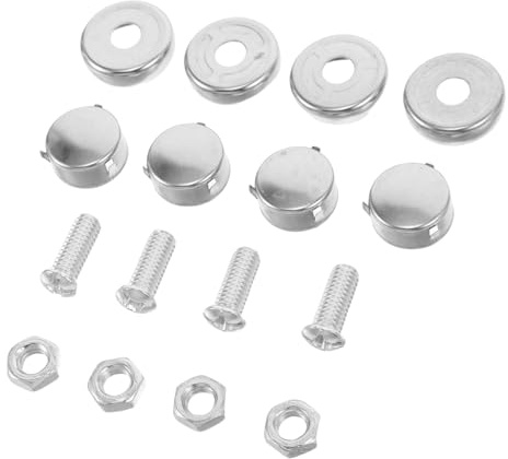 HEALEEP 2 Confezioni Viti e Bulloni Per Targhe Auto Kit Di Montaggio in Acciaio Inossidabile Fissaggio Saldo Compatto e Portatile Facile Installazione Ingegneria Di Precisione Ampia Applic