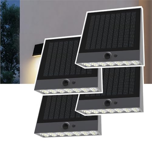 Lot de 4 lampes solaires EZIlight® Solar Wall S25