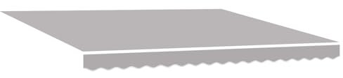 vidaXL Tissu de Remplacement pour auvent pour Cadre de 4x3 m - Gris Clair