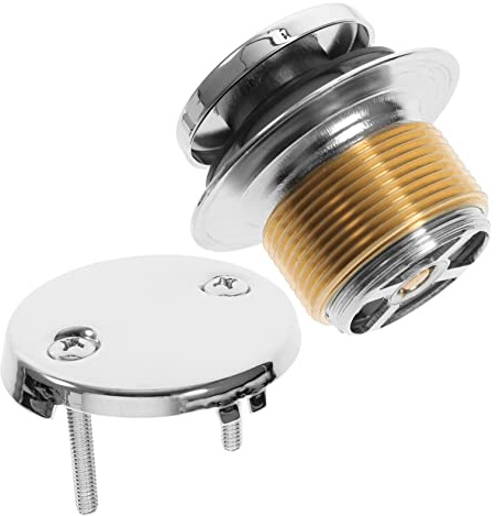 Housoutil 1 ensemble de garniture de vidange de baignoire durable avec plaque frontale de trop-plein, facile à installer