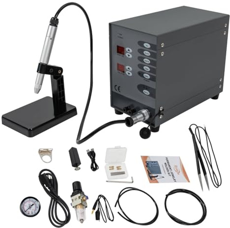 Lissontine Machine De Soudage par Points CNC, Machine De Soudage par Points De Bijoux, pour La Réparation De Bijoux De Bricolage, Soudage De Pièces en Or Et en Quincaillerie, Soudeuse De Bijoux