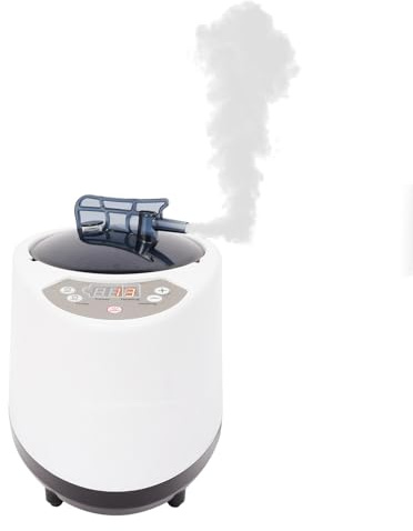 Generador de vapor para sauna, 1000 W, 3 L, portátil, 9 niveles, temperatura de vapor, máquina de vapor, temporizador 5-95 min