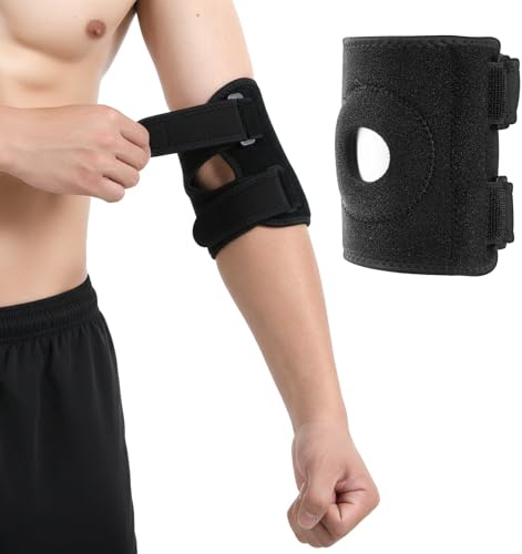 Quilax 1 Parr armbågsband, justerbart armband armbågar, sport armskydd, för män och kvinnor, för sport, golf, tennis