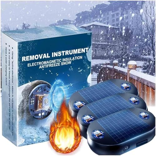 Lot De 3 Degivrage De Pare-brise électromagnétique, Dégivreur électromagnétique De Voiture, Outil De Déneigement Antigel à Interférence Micro-Ondes, Solution Efficace De Dégivrage Et D'antigel (3 PCS)