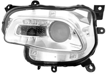 Dgmrcie Fari Delle Auto Per Jeep Per Cherokee 2014 2015 2016 2017 2018 Paraurti Anteriore Auto Faro Alogeno O Allo Xeno Faro Di Guida Segnale Di Luce Faro Proiettore(Halogen,Sinistra Nera)