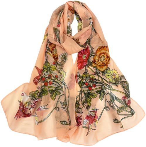 FAIRYGATE Womens Scarves Chiffon Scarf for Women Ladies Scarves Lightweight Soft Shawl Wrap Fashion Scarves for Women UK 30A44