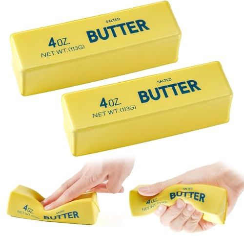 2pcs Squishy Butter, Fidget Spielzeug Squishy, Smusher Squishi, Geeignet zur Linderung von Angstzuständen und zur Entspannung von Geist und Körper