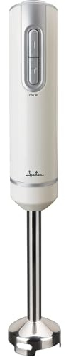 Jata BT158 Batidora de Mano 700 W, Incluye Vaso Medidor 800 ml, Doble cuchilla, 2 velocidades, Pie de acero Inoxidable desmontable
