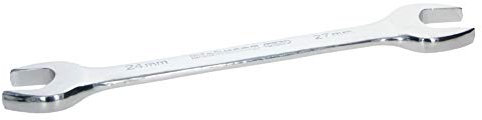 Utoolmart Doppelmaulschlüssel, 245 mm Länge, metrischer Schraubenschlüssel, 24 mm x 27 mm, Schraubenschlüssel, Reparaturwerkzeug, CR-V, vollständig poliert und hochglanzpoliert, 1 Stück