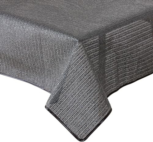 Gartentischdecke Tischdecke Weichschaummaterial rutschfest wetterfest 6 Farben (Grau, 140cm rund)