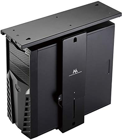 Maclean MC-885 B Universal datorhållare för skrivbordshållare PC datorhållare underbord PC-hållare upp till 10 kg utdragbar vridbar 360°