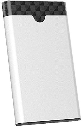 Disque dur externe HDD 2,5 1 To / 500 Go / 250 Go / 80 Go / USB 3.0 de sauvegarde en métal, pour PC, ordinateur de bureau, ordinateur portable, MacBook, Xbox One, PS4, Smart TV (500 Go, argent)