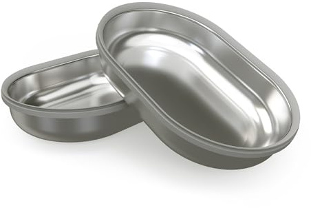 Sure Petcare SureFeed Stainless Steel Bowl Set, Compatiable with Sure Petcare Microchip Pet Feeder, Microchip Pet Feeder Connect and Sealed Pet Bowl, Metal, Pet Food Bowl, Pack of 2