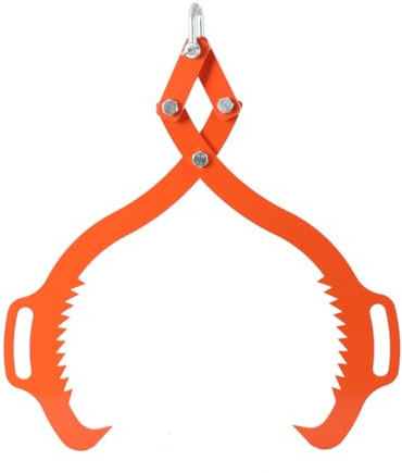 SUDEG Pince Forestière pour Troncs 25 Pouces, 600kg de Force de Traction | 600kg de Force de Traction avec 2 Mandrins de Serrage pour Tracteurs/ATV/Tracteurs Skidder