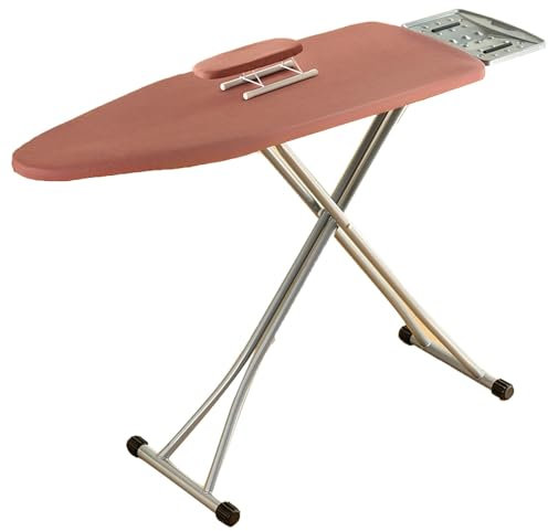 LXRHLIKG Asse da Stiro, Tavola da Stiro Compatti e Salvaspazio con Piccole Maniche Calde e Altezza Regolabile, Elementi Essenziali per la Casa (Color : Red)
