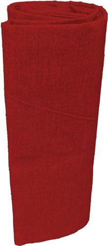 Colcha y cubresofá cubretodo grande foulard art sunny en tejido de polialgodón grueso y resistente, color liso y melange, lavable a máquina, multiusos, para decoración de sofá y cama (rojo, 240 x 270