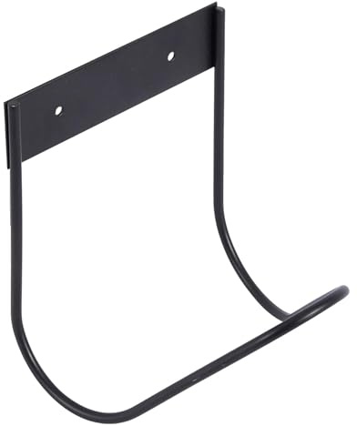 Soporte de pared para manguera de agua, estante de manguera de metal resistente, estante de almacenamiento de manguera, estante de almacenamiento desmontable para manguera de jardín, capacidad de