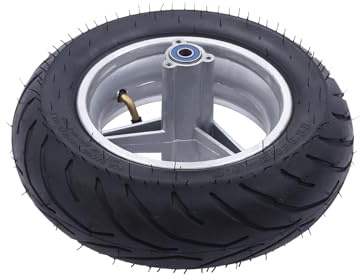 Powersports Rims, Motorcycle Rear Wheel Rim, 110/50-6.5 Rear Wheel Tyre Tire Pocket Rocket Bike w/Tyre Rim Hub Tube 49cc 2 Stroke, for Mini Motor Bike