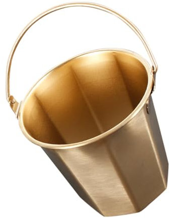 Milisten Multipurpose Stainless Steel Bucket Handle Portable Water Storage for Camping