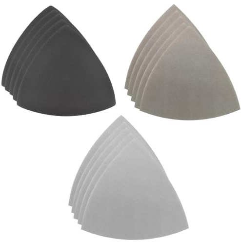 JchEnye Schleifpapier-Set 800/1500/3000 Korn 3-1/2 Zoll Klettverschluss Siliziumkarbid-Schleifpapier 15-teiliges Set